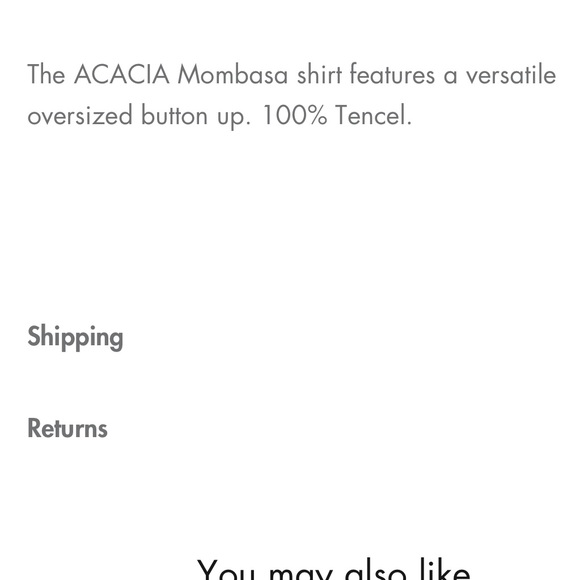 ACACIA MOMBASA TENCEL TOP 22 MOOREA SIZE P NWT - Picture 8 of 9